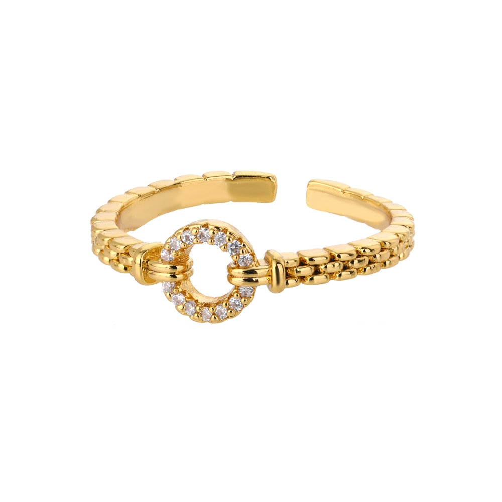 Classic Twist Chain Rings For Women