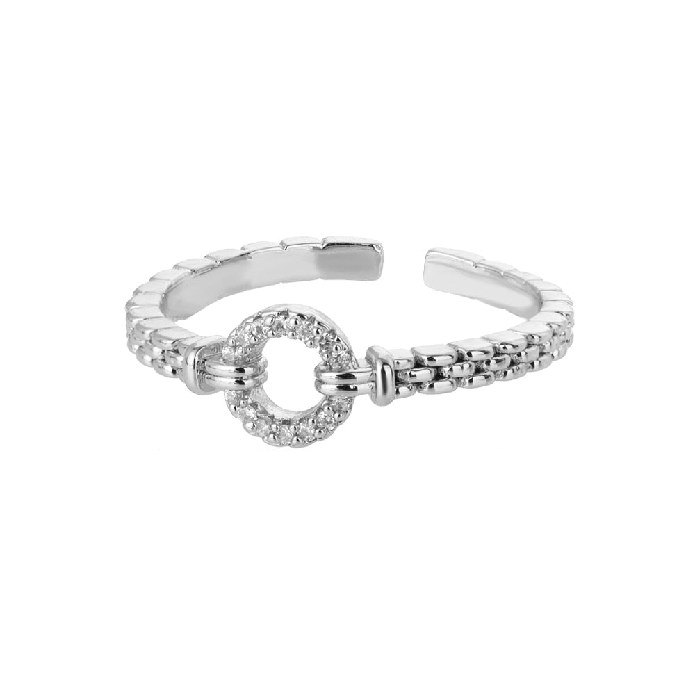 Classic Twist Chain Rings For Women