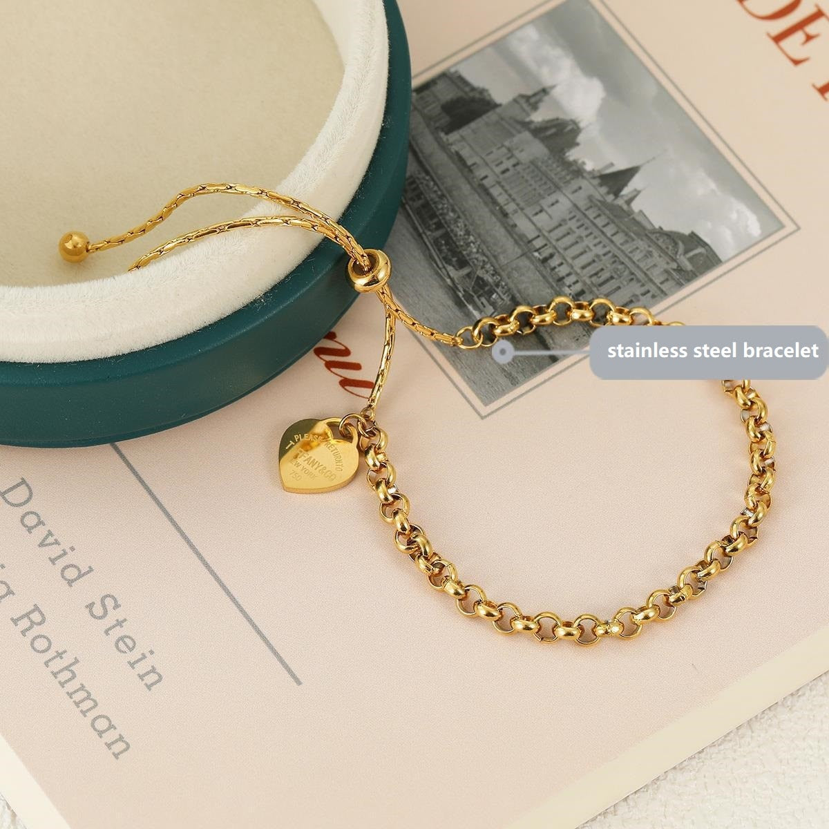 Stainless Steel Heart Bracelet