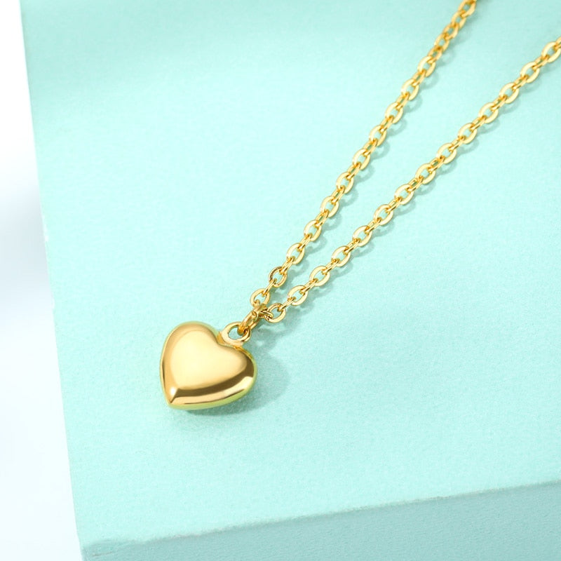 Woman Stainless Steel Heart Pendant