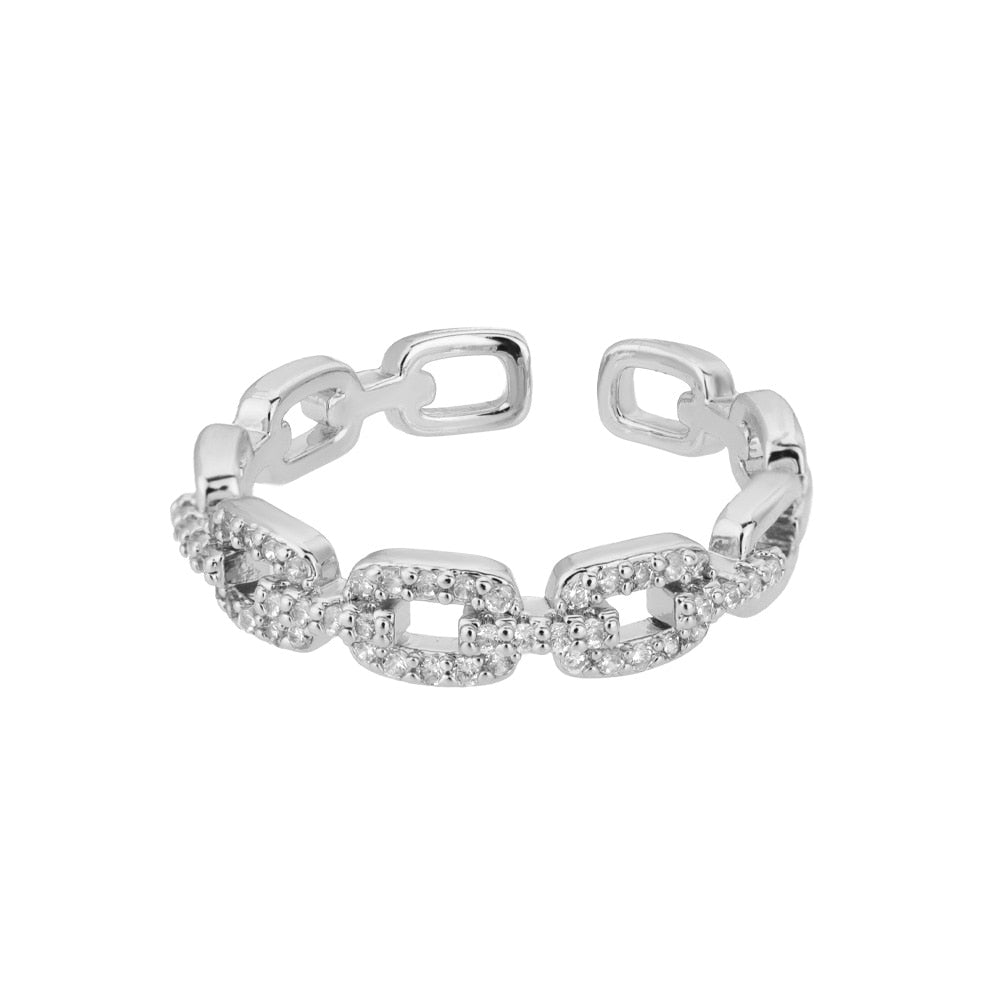 Classic Twist Chain Rings For Women