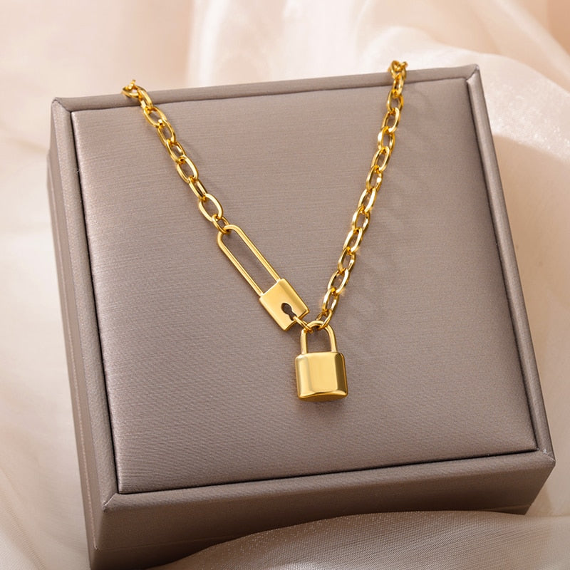 Geometry Star Moon Butterfly Pendant For Women