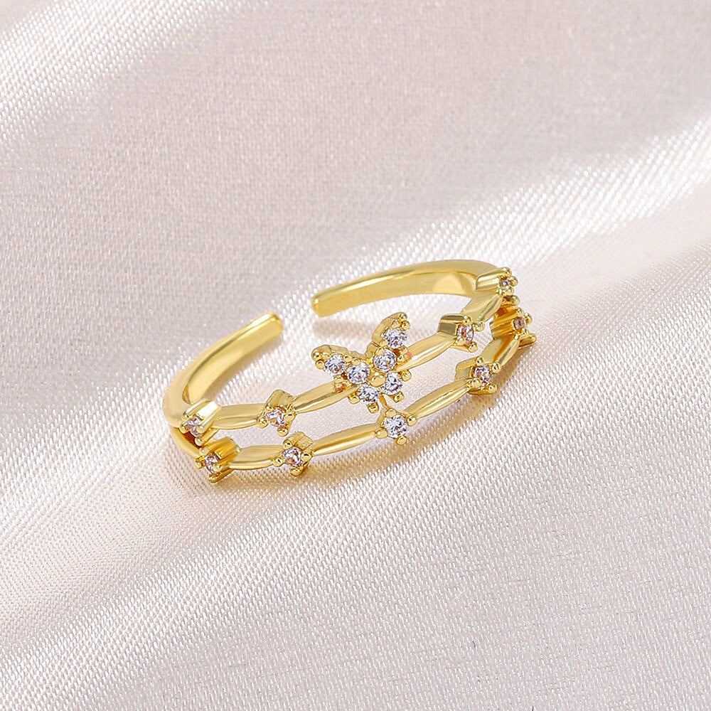 Zircon Opening Rings For Woman