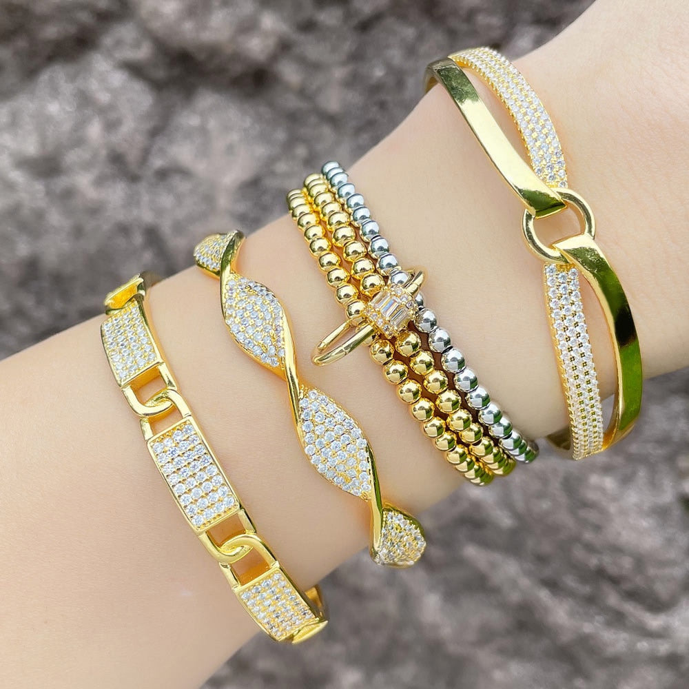 Zircon Leopard Head Bracelets For Women & Men