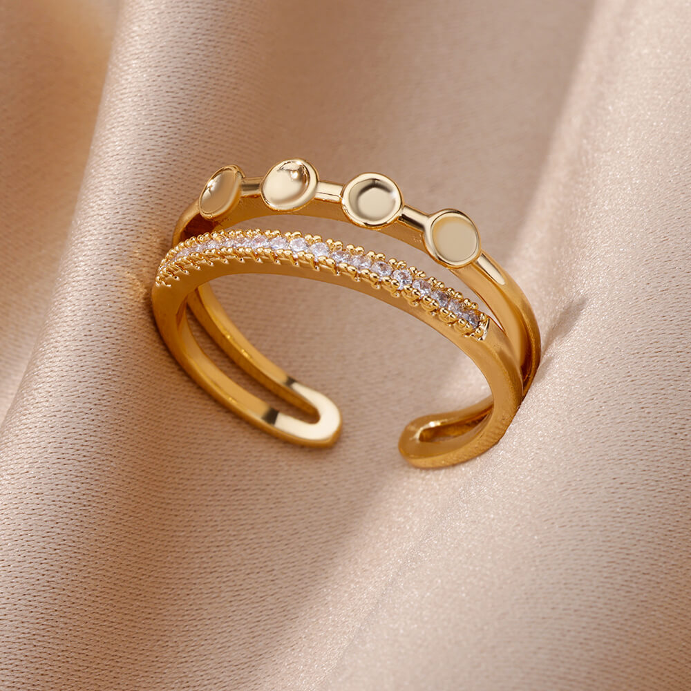 Zircon Opening Rings For Woman
