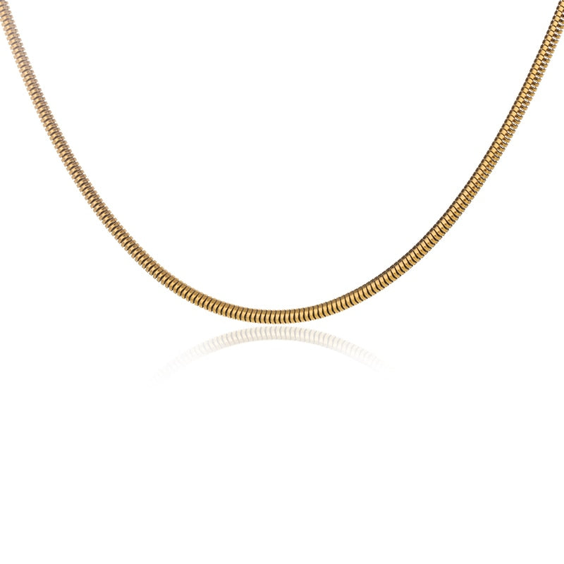 Round Snake Chain Necklace