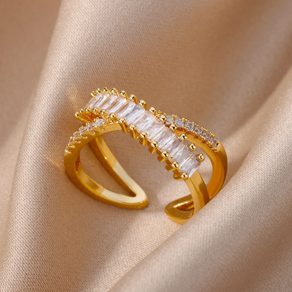 Zircon Opening Rings For Woman