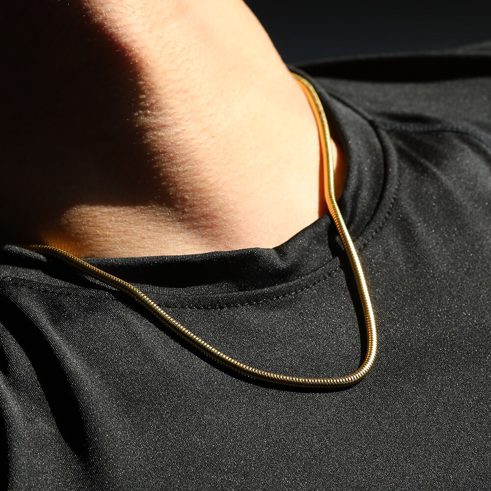 Round Snake Chain Necklace