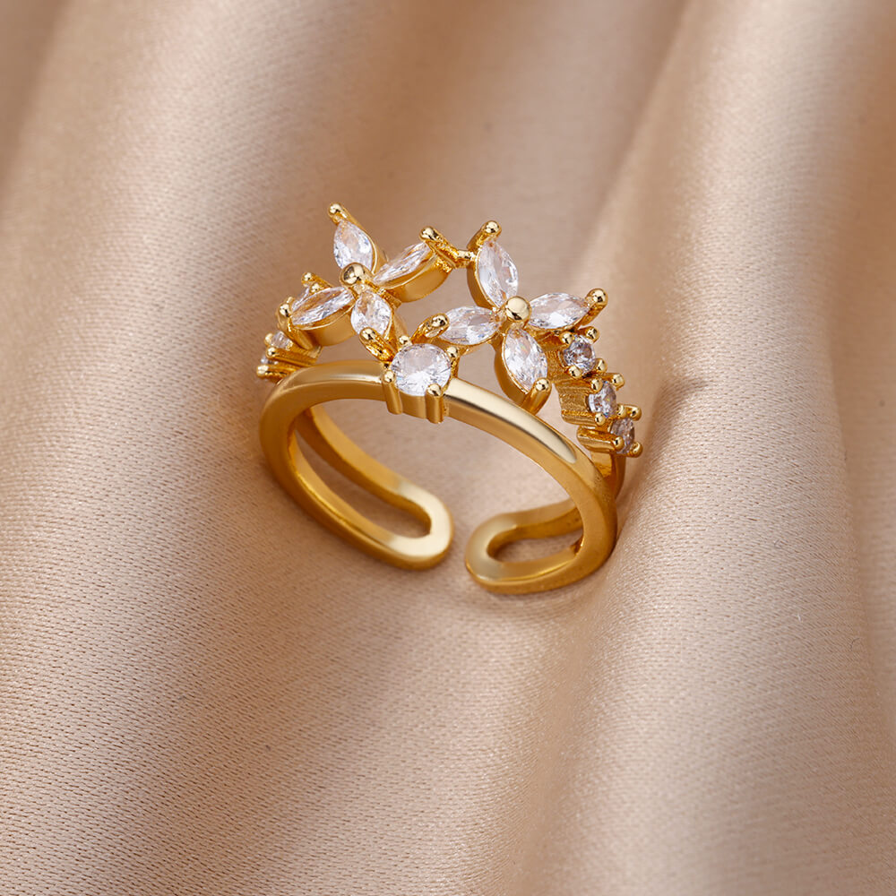Zircon Opening Rings For Woman