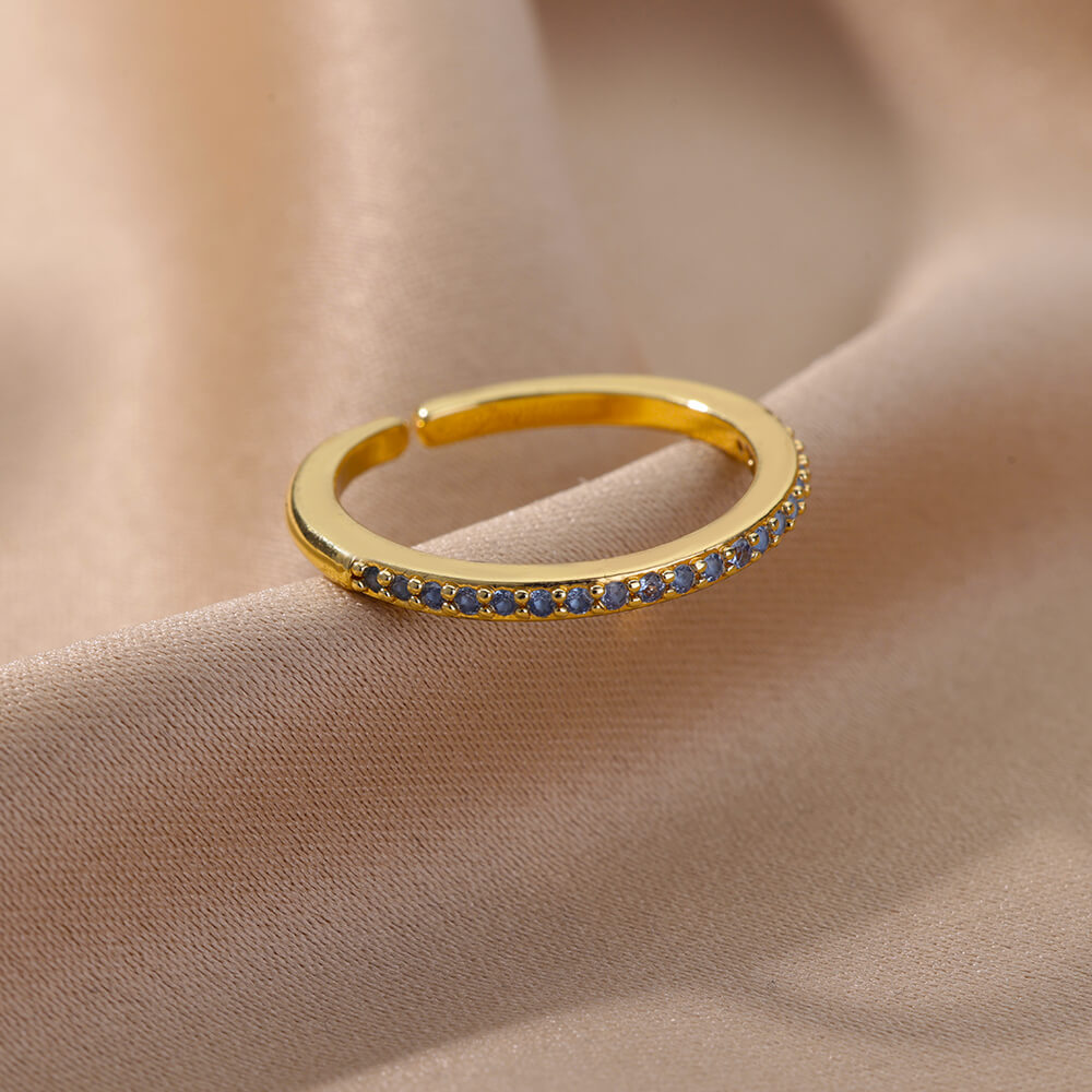 Women Bee Butterfly, Moon Heart Ring
