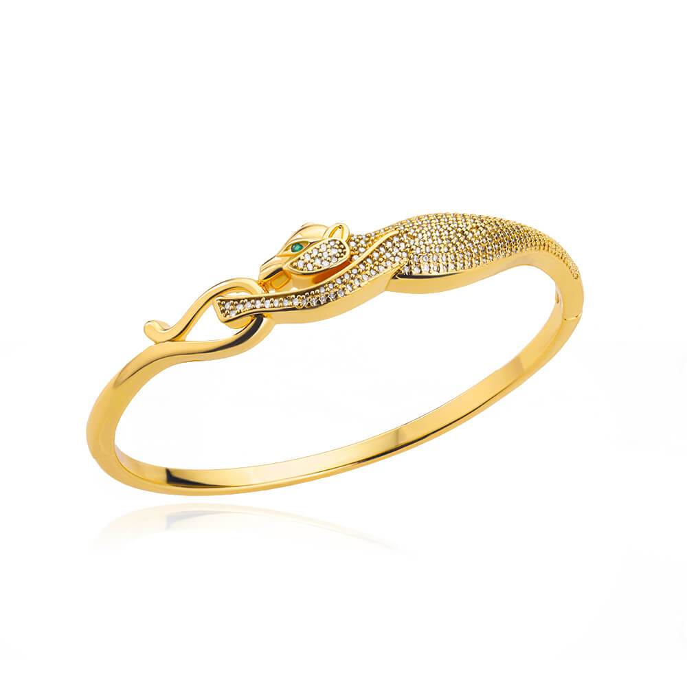 Zircon Leopard Head Bracelets For Women & Men