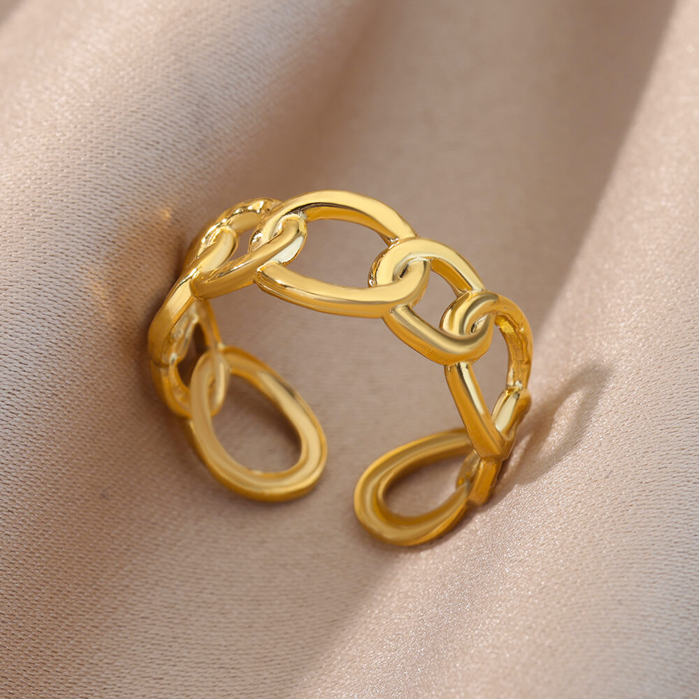 Women Bee Butterfly, Moon Heart Ring