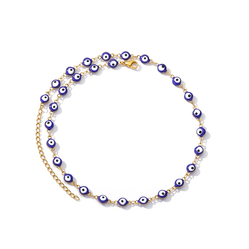 Zircon Evil Eye Pendant Necklace For Women