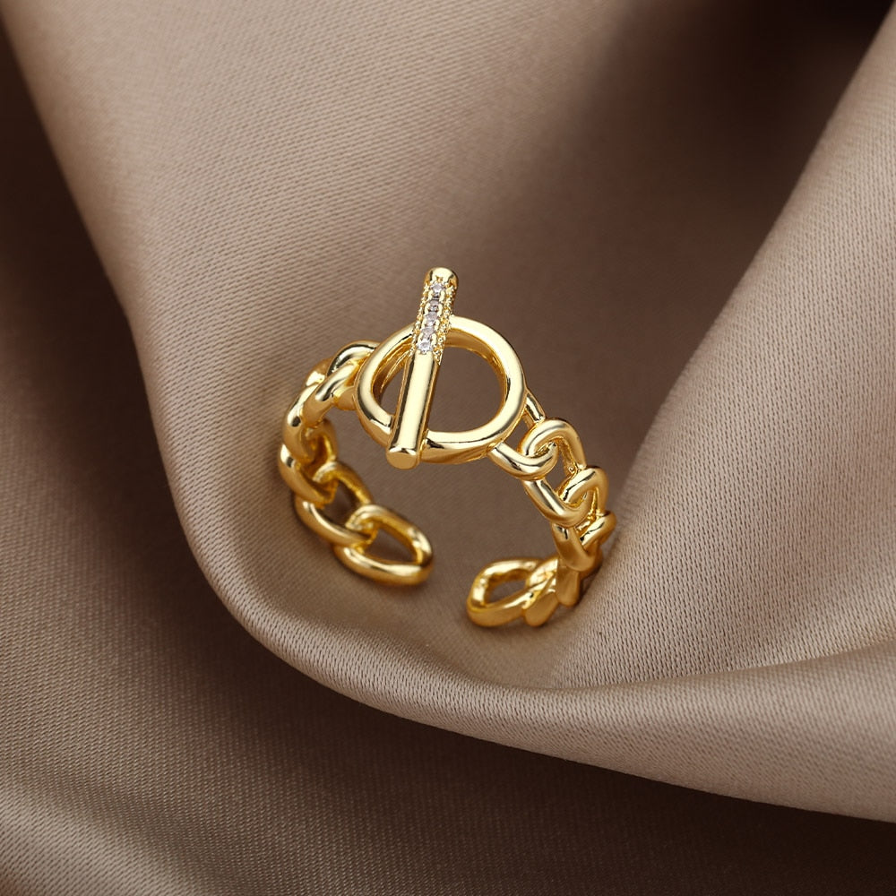 Women Bee Butterfly, Moon Heart Ring