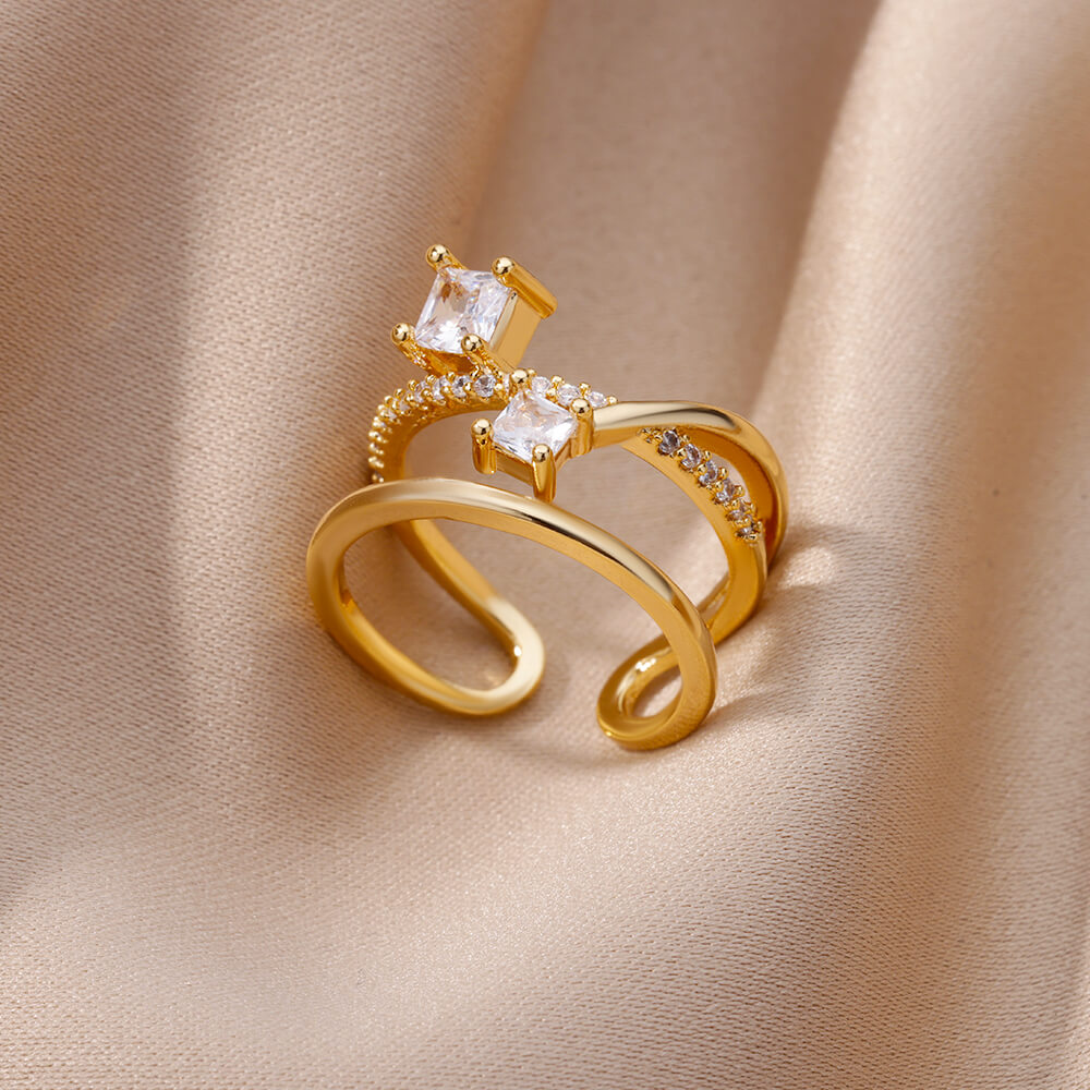 Zircon Opening Rings For Woman