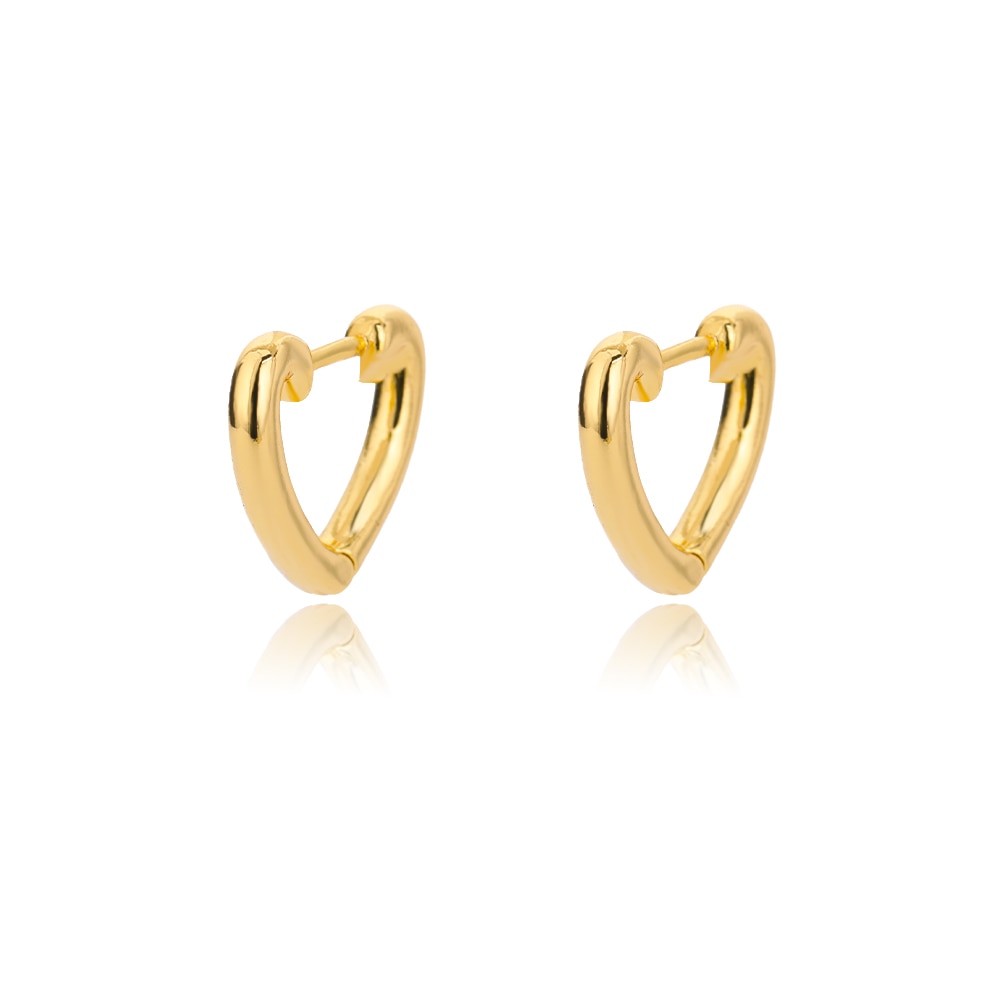 Vintage Gold Heart Earrings For Women