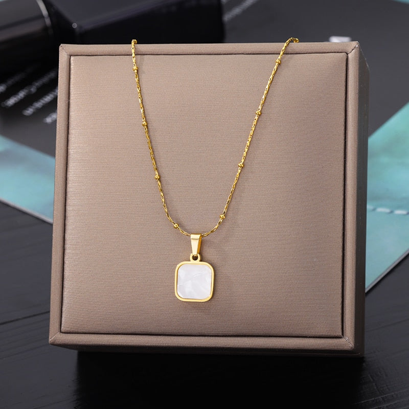 Geometry Star Moon Butterfly Pendant For Women