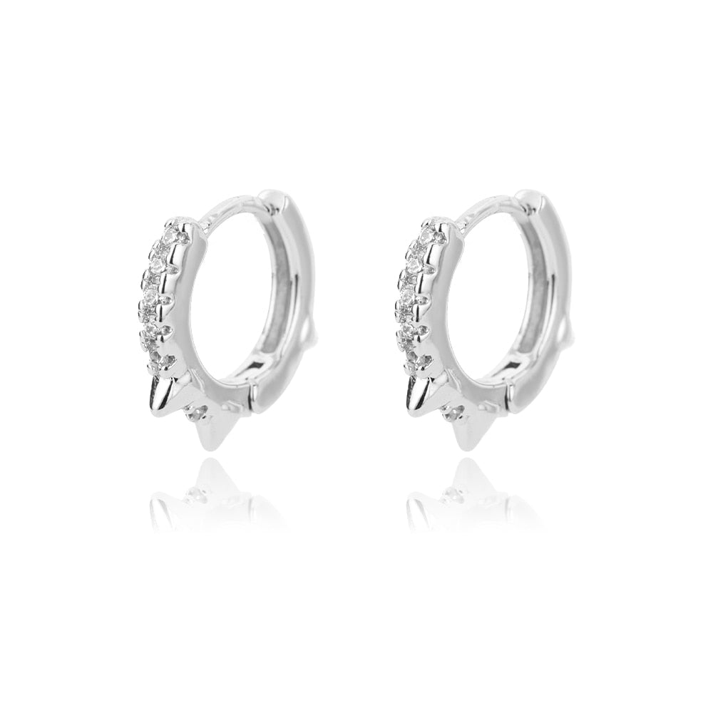 Square Circle Hoop Earrings For Women