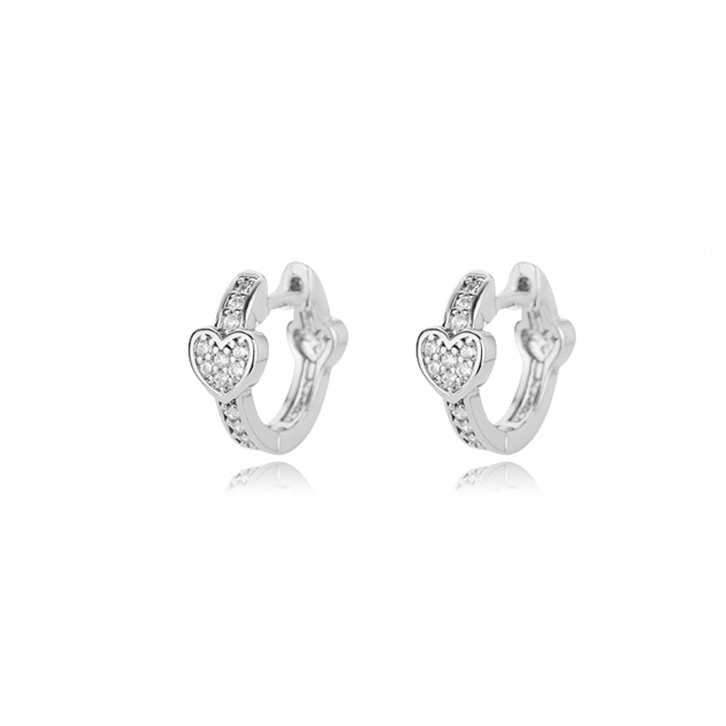Vintage Gold Heart Earrings For Women