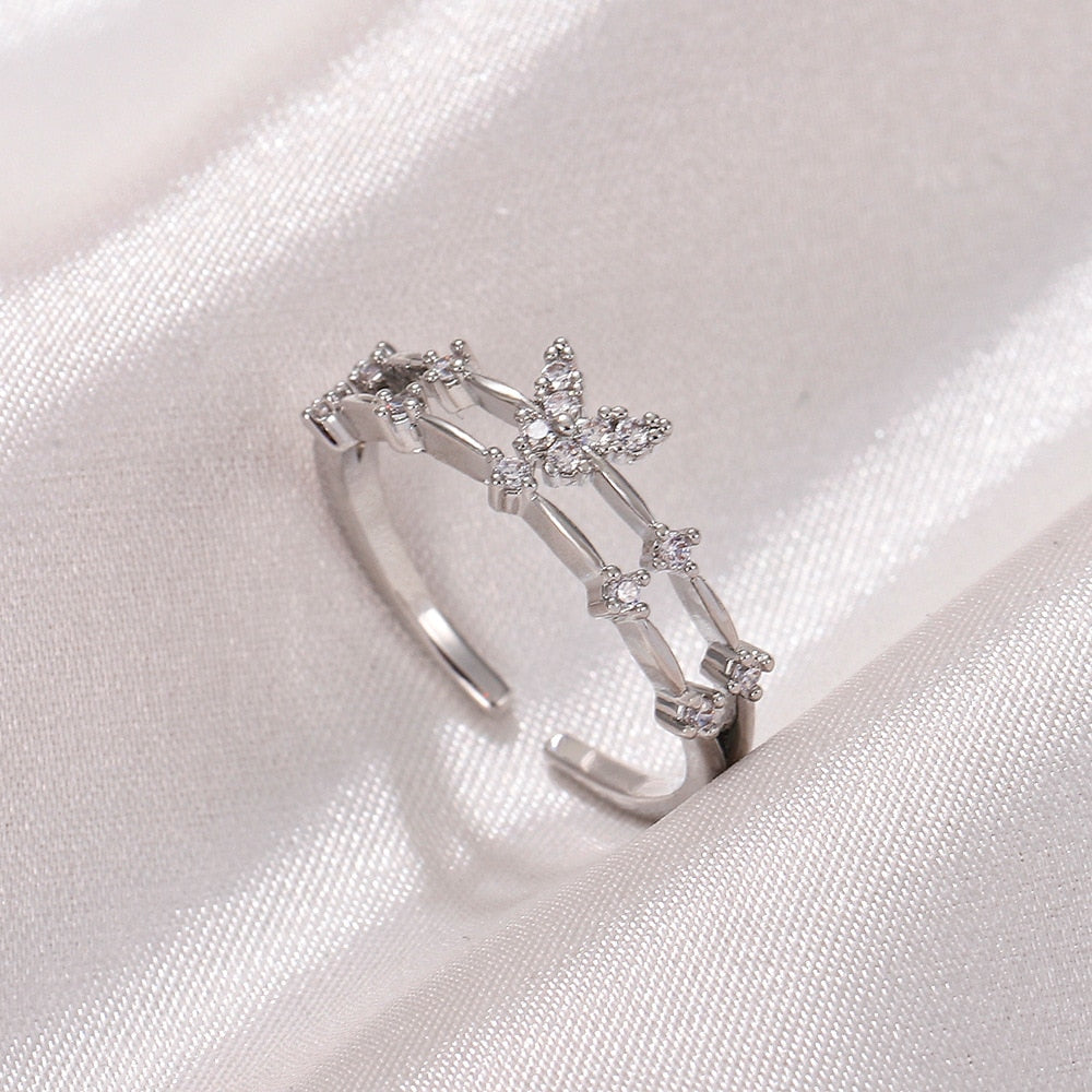 Zircon Opening Rings For Woman