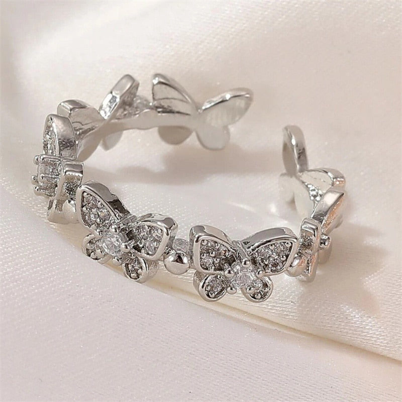 Zircon Opening Rings For Woman