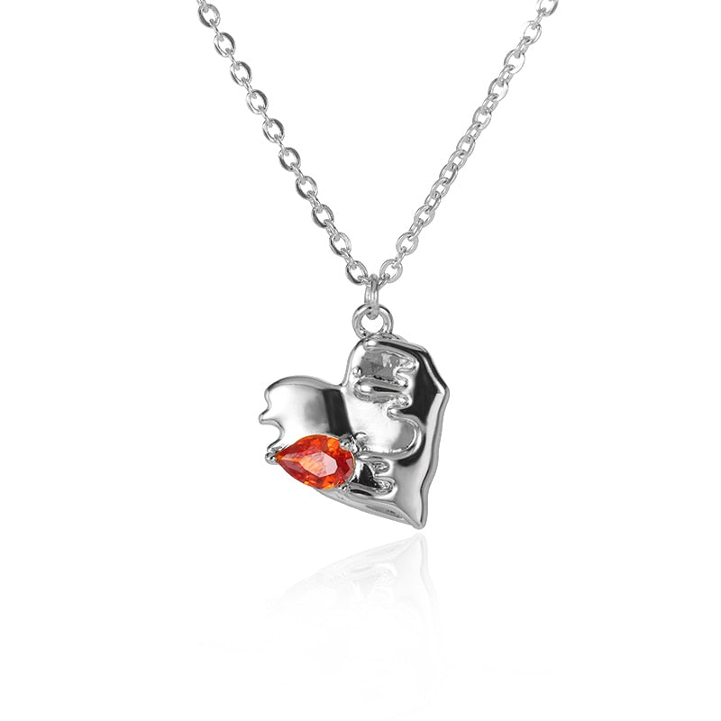 Woman Stainless Steel Heart Pendant