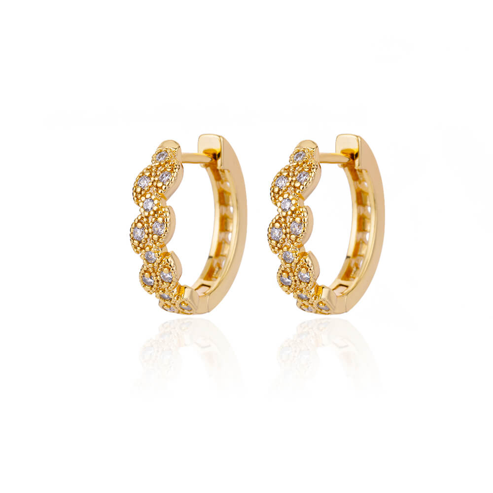 Vintage Gold Heart Earrings For Women