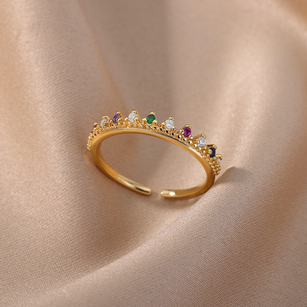 Zircon Opening Rings For Woman