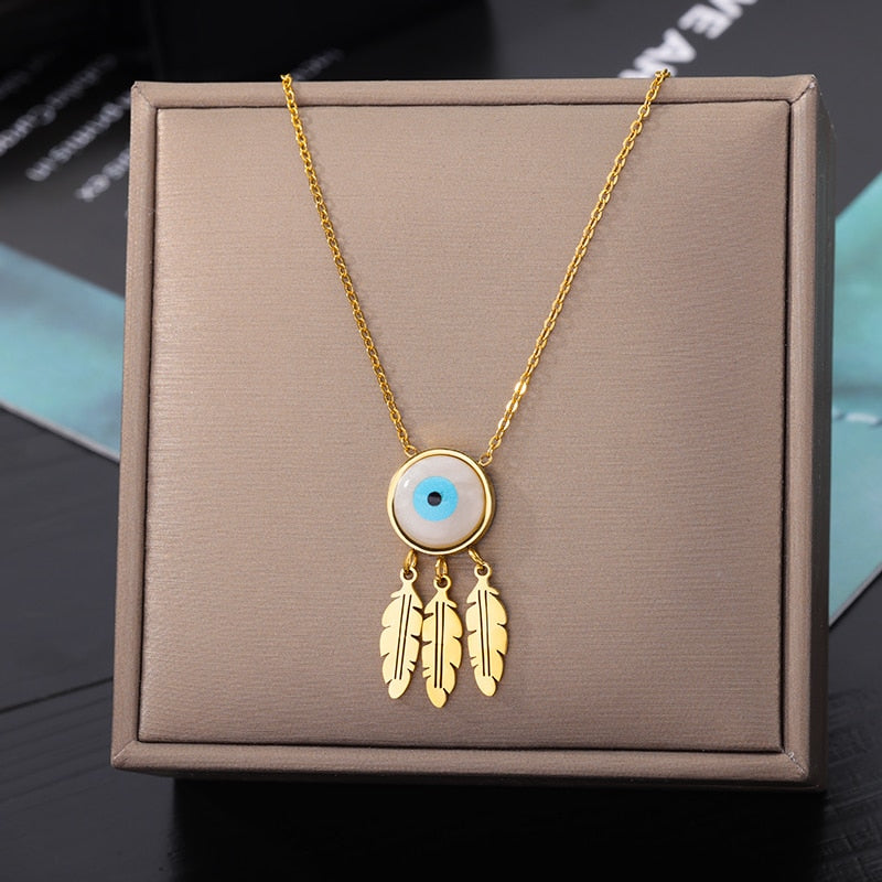 Geometry Star Moon Butterfly Pendant For Women