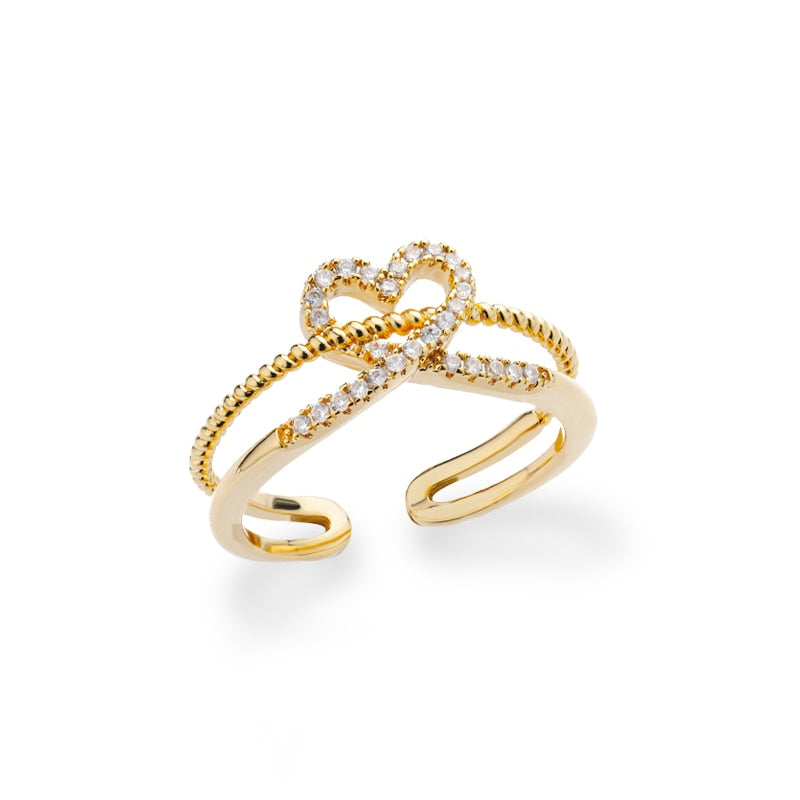 Classic Twist Chain Rings For Women