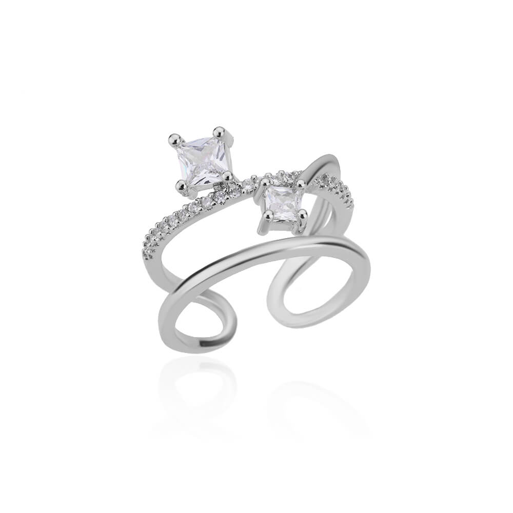 Zircon Opening Rings For Woman