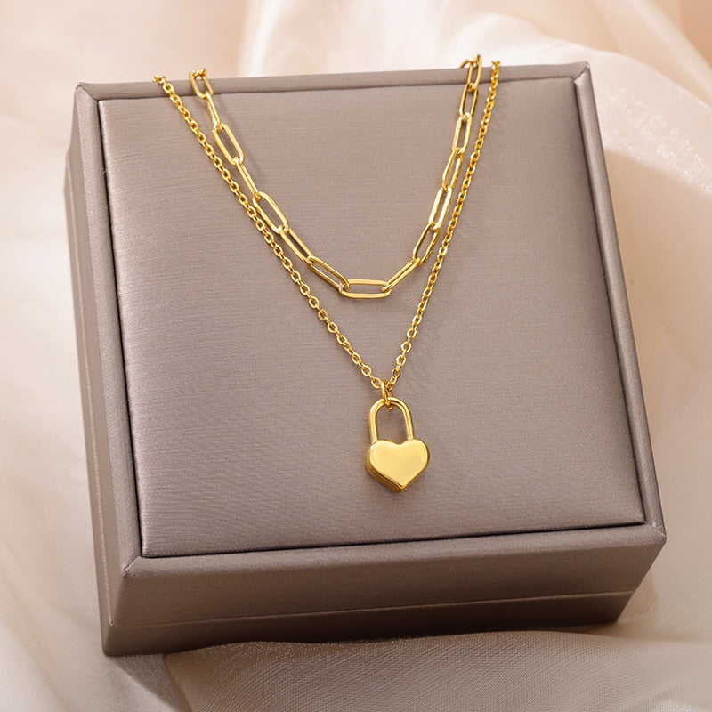 Geometry Star Moon Butterfly Pendant For Women