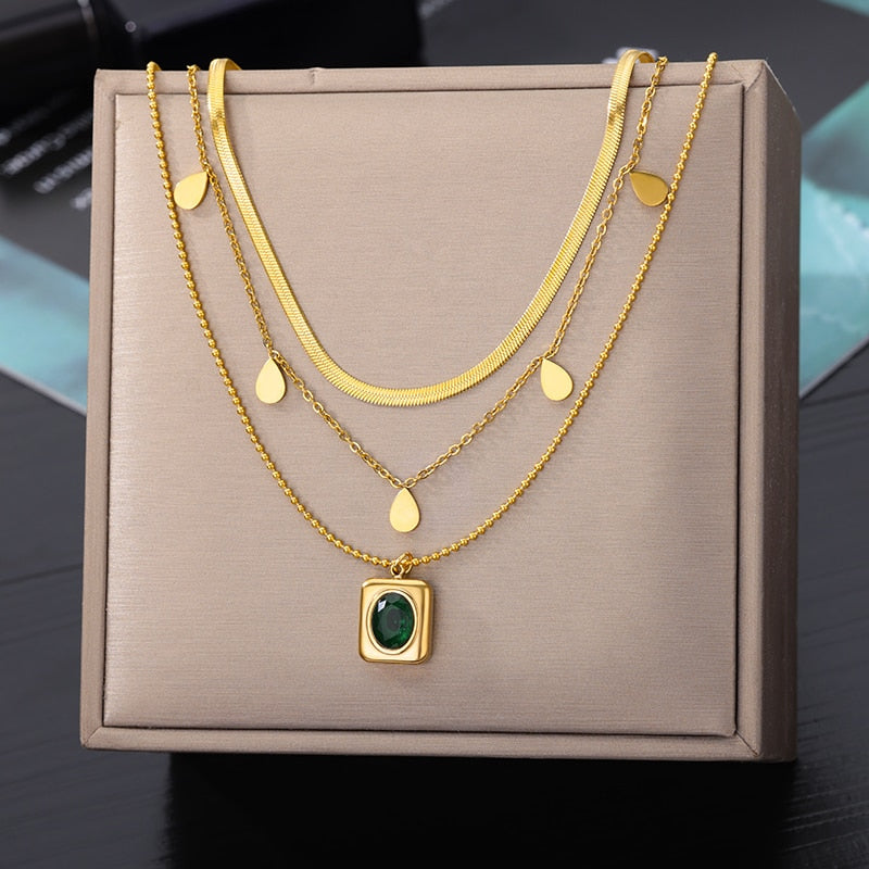 Geometry Star Moon Butterfly Pendant For Women