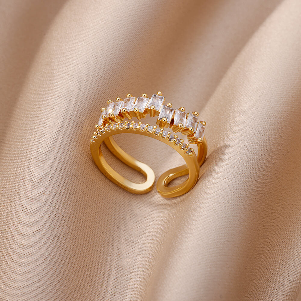 Zircon Opening Rings For Woman