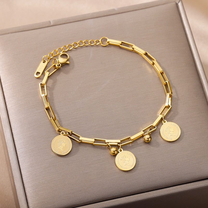 Stainless Steel Heart Bracelet