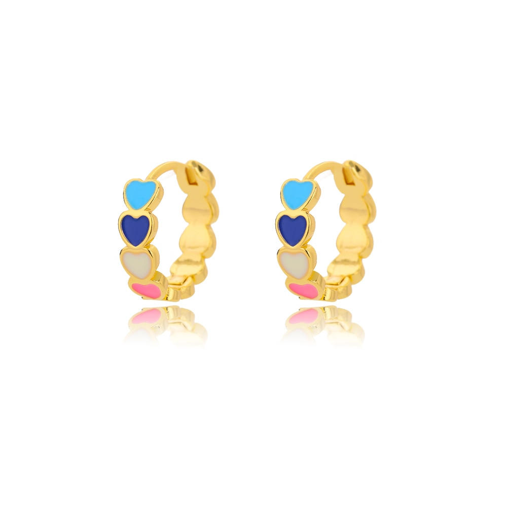 Zircon Round Stud Earrings For Women