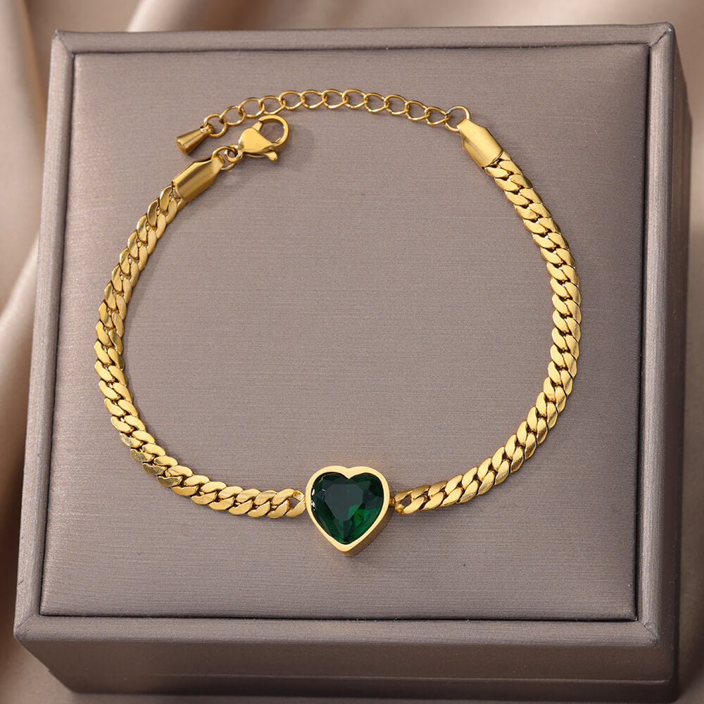 Stainless Steel Heart Bracelet