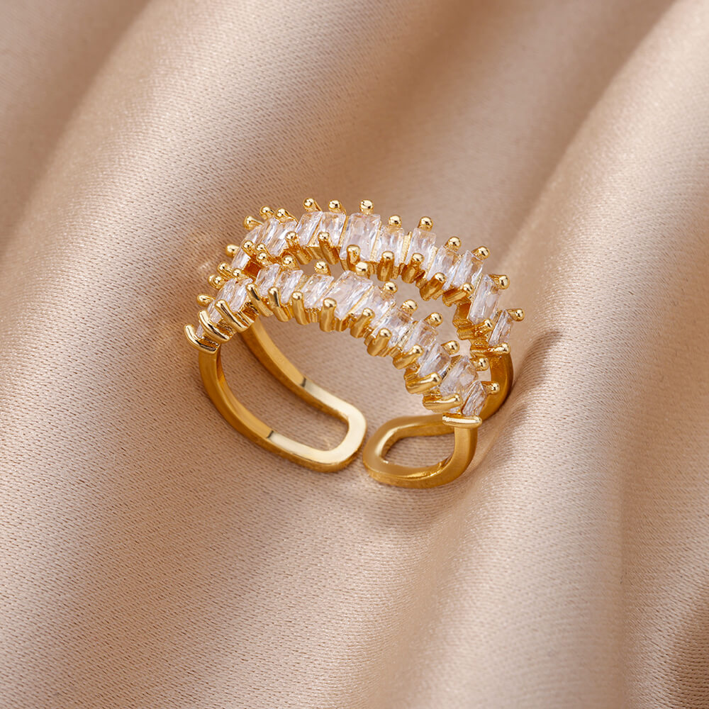 Zircon Opening Rings For Woman