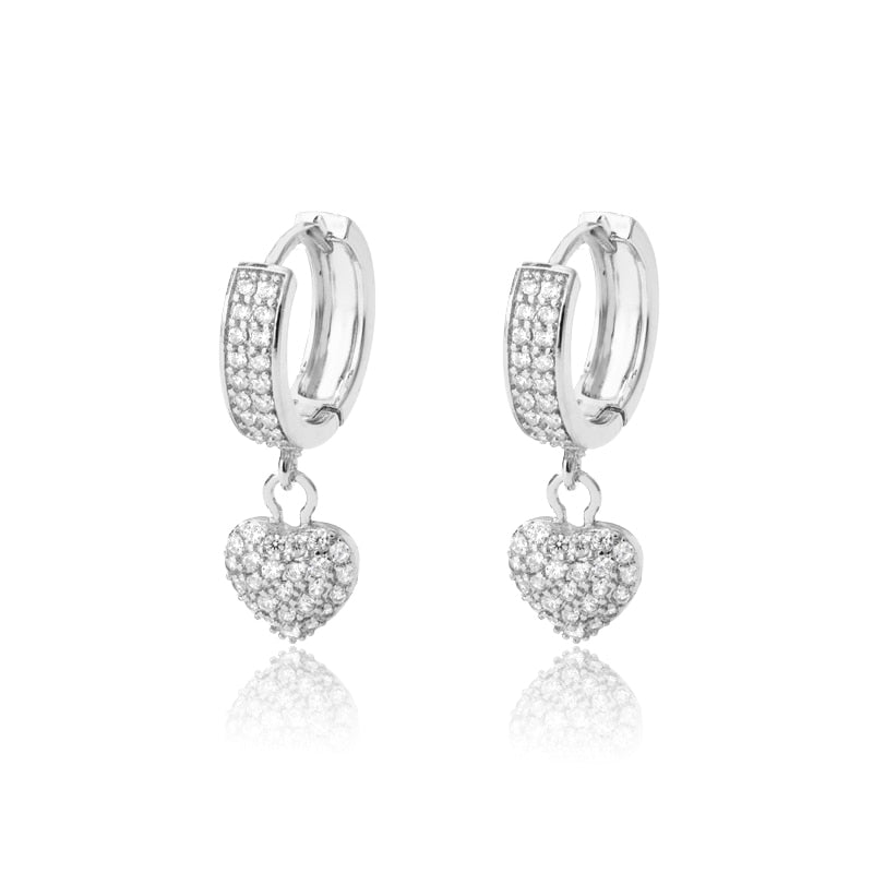 Vintage Gold Heart Earrings For Women