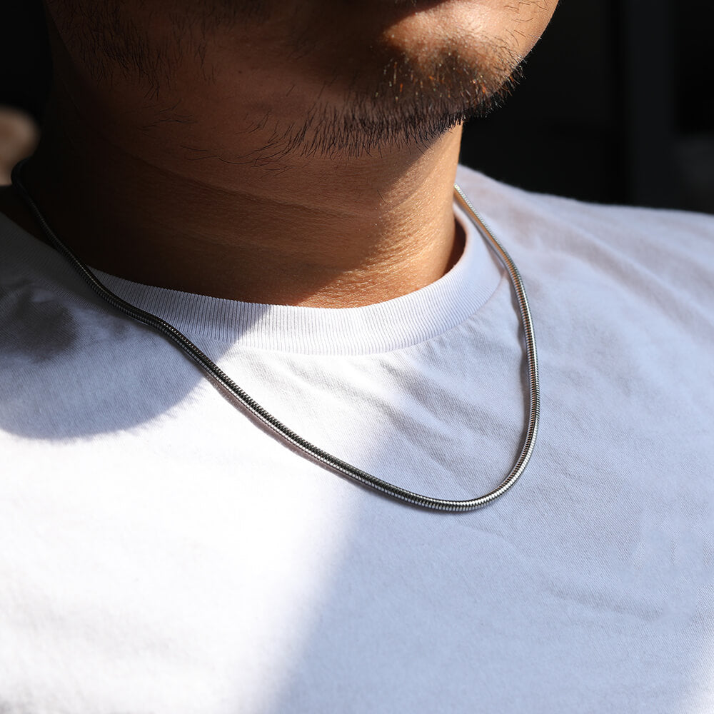 Round Snake Chain Necklace