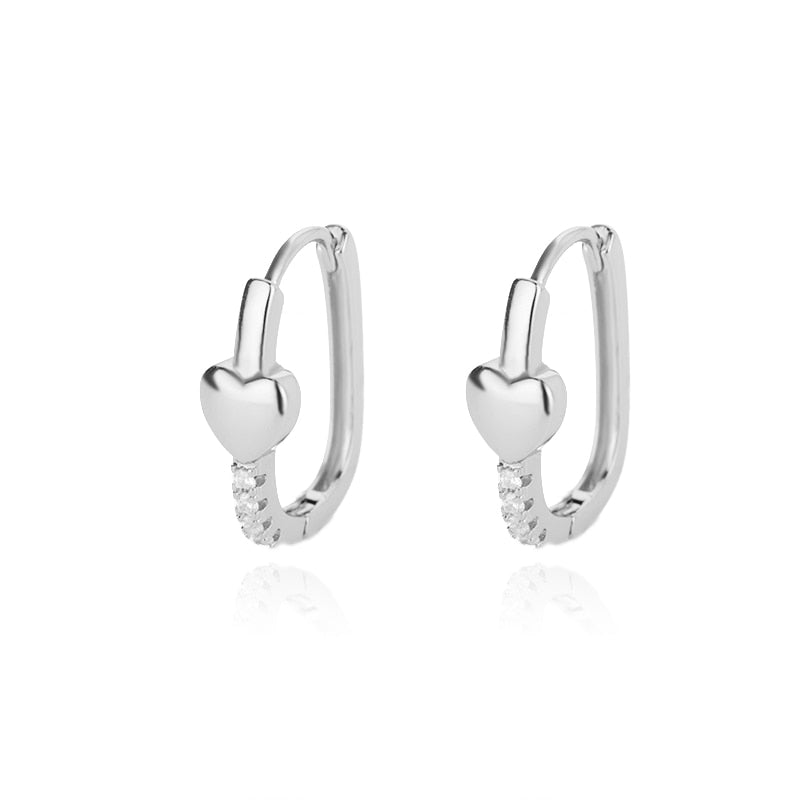 Square Circle Hoop Earrings For Women