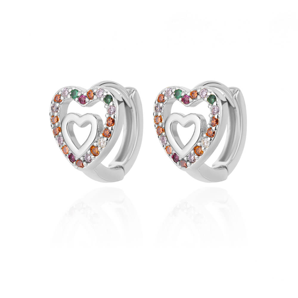 Vintage Gold Heart Earrings For Women