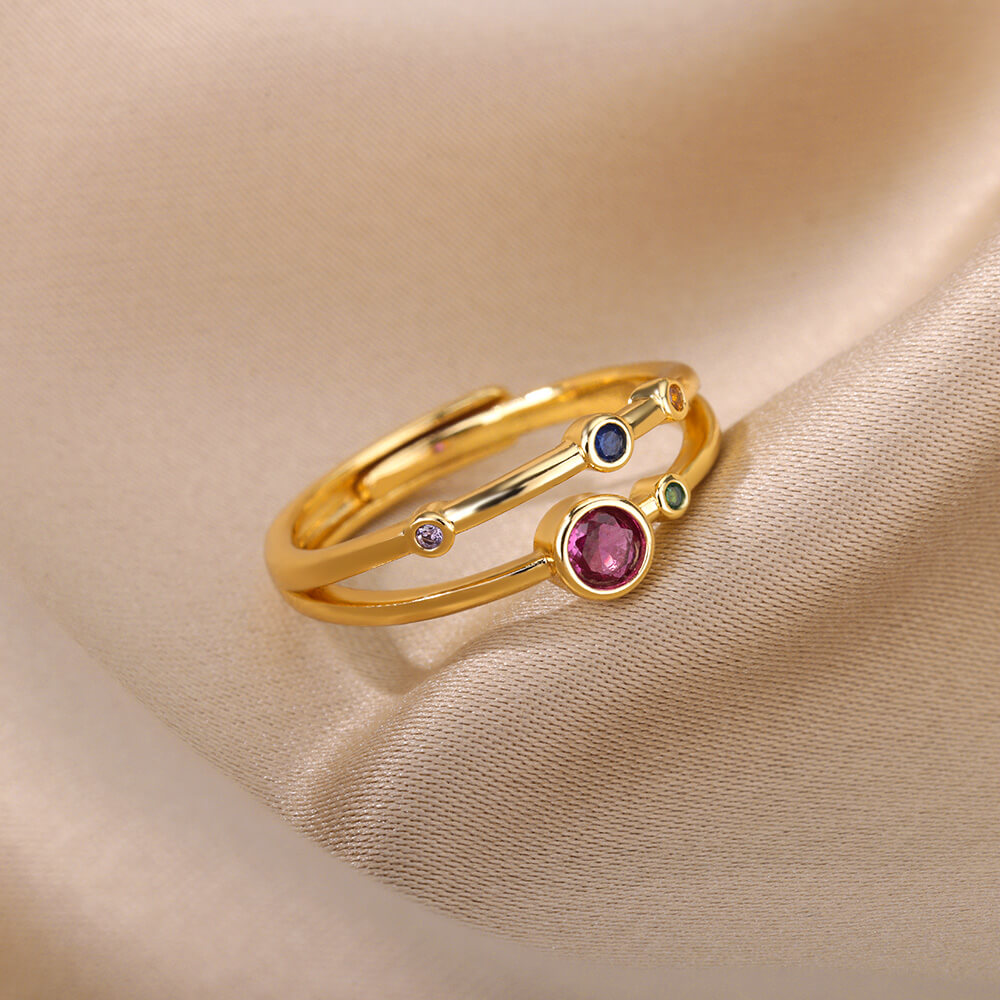 Zircon Opening Rings For Woman