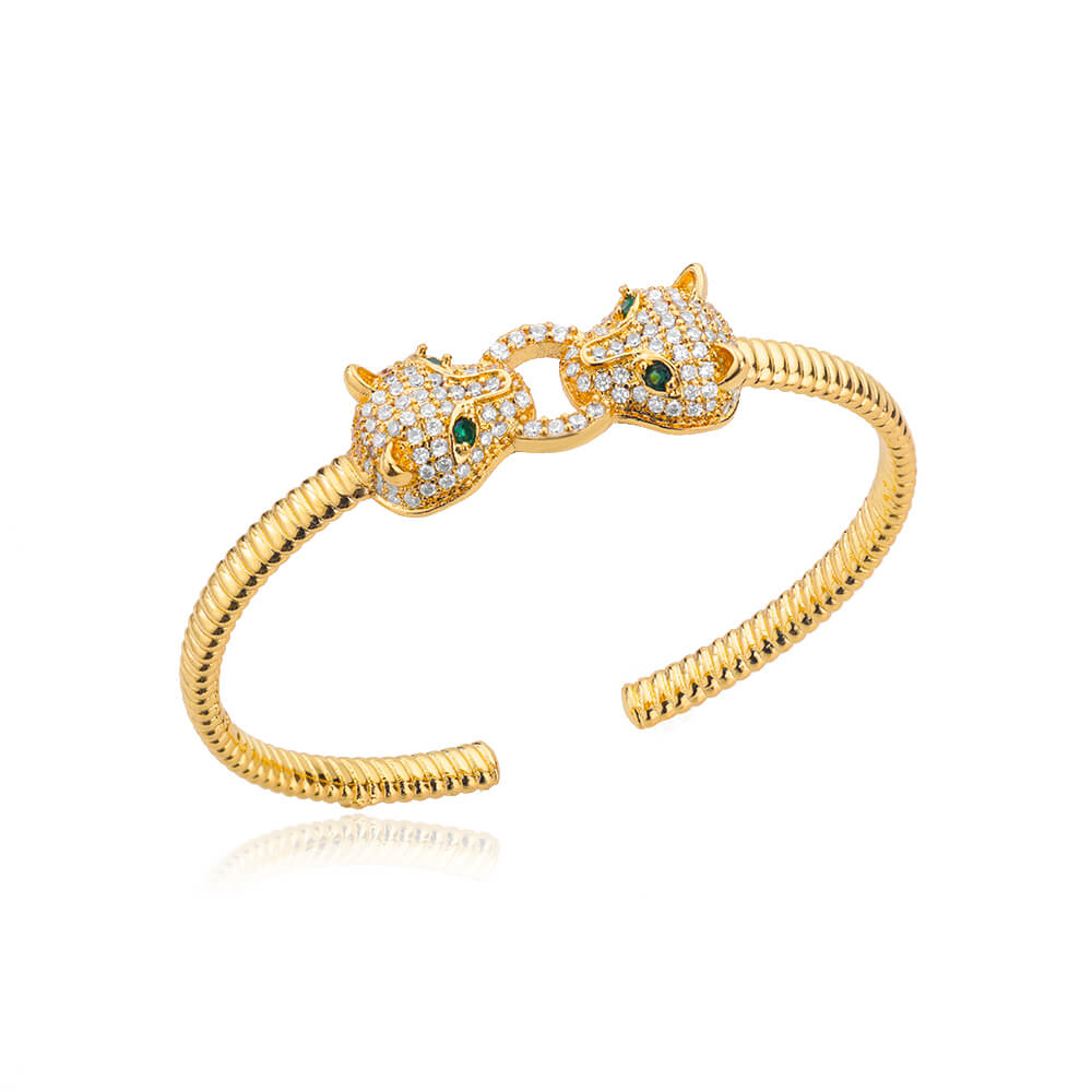 Zircon Leopard Head Bracelets For Women & Men