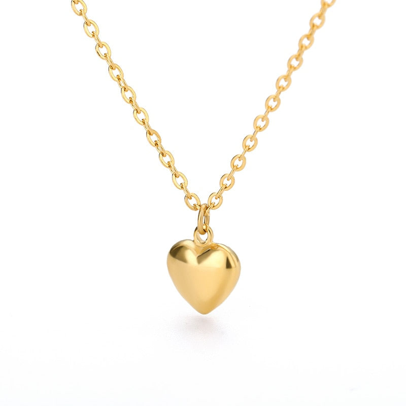 Woman Stainless Steel Heart Pendant