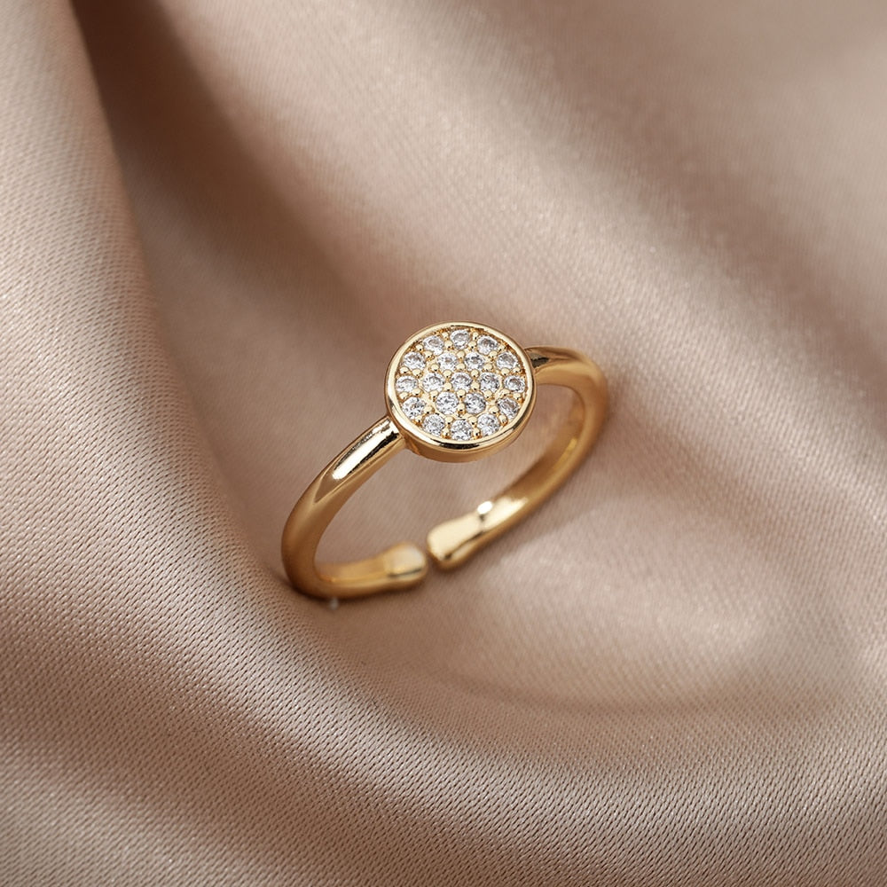 Women Bee Butterfly, Moon Heart Ring