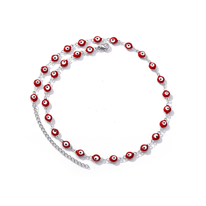 Zircon Evil Eye Pendant Necklace For Women