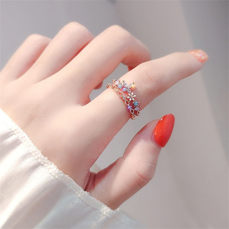 Zircon Opening Rings For Woman