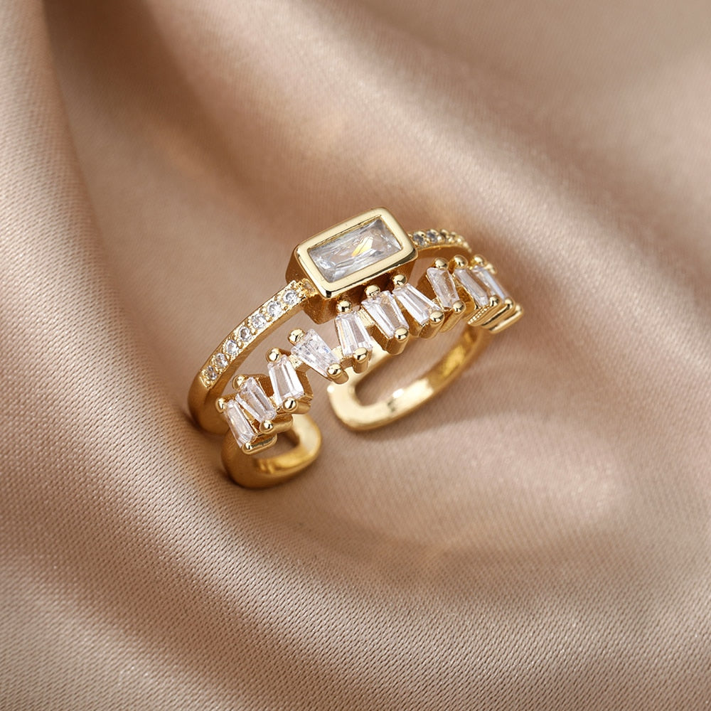Zircon Opening Rings For Woman