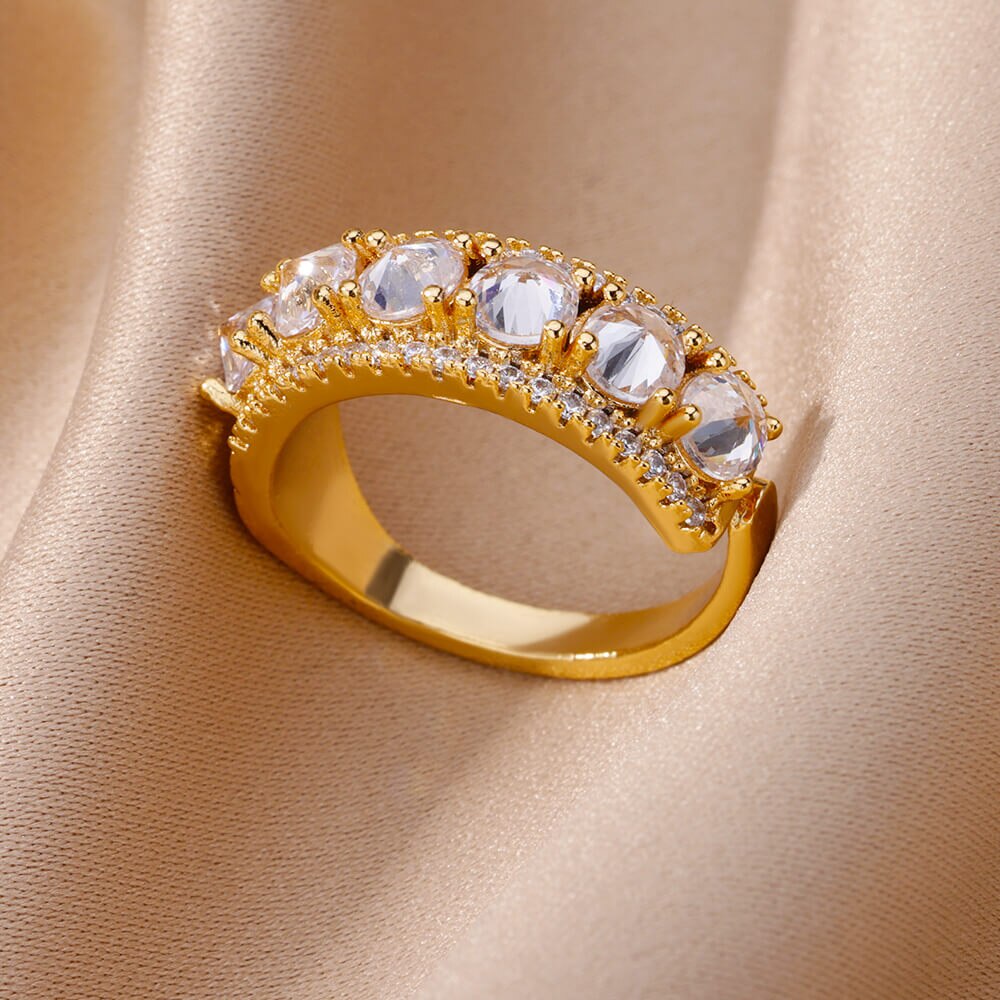 Zircon Opening Rings For Woman